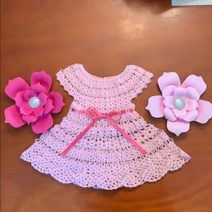 Baby dress handmade crocheted